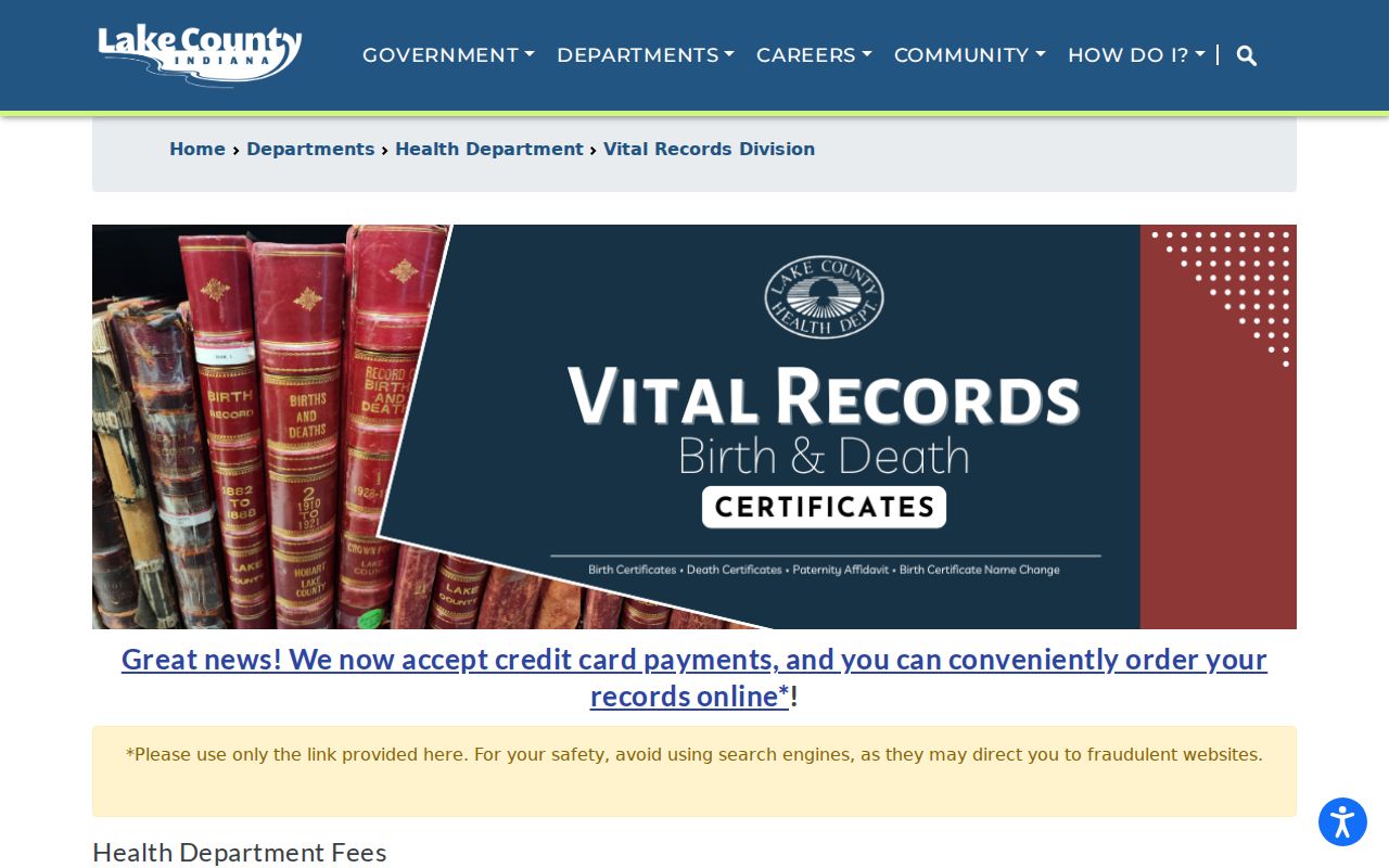 Lake County vital records in the Merrillville residents directory
