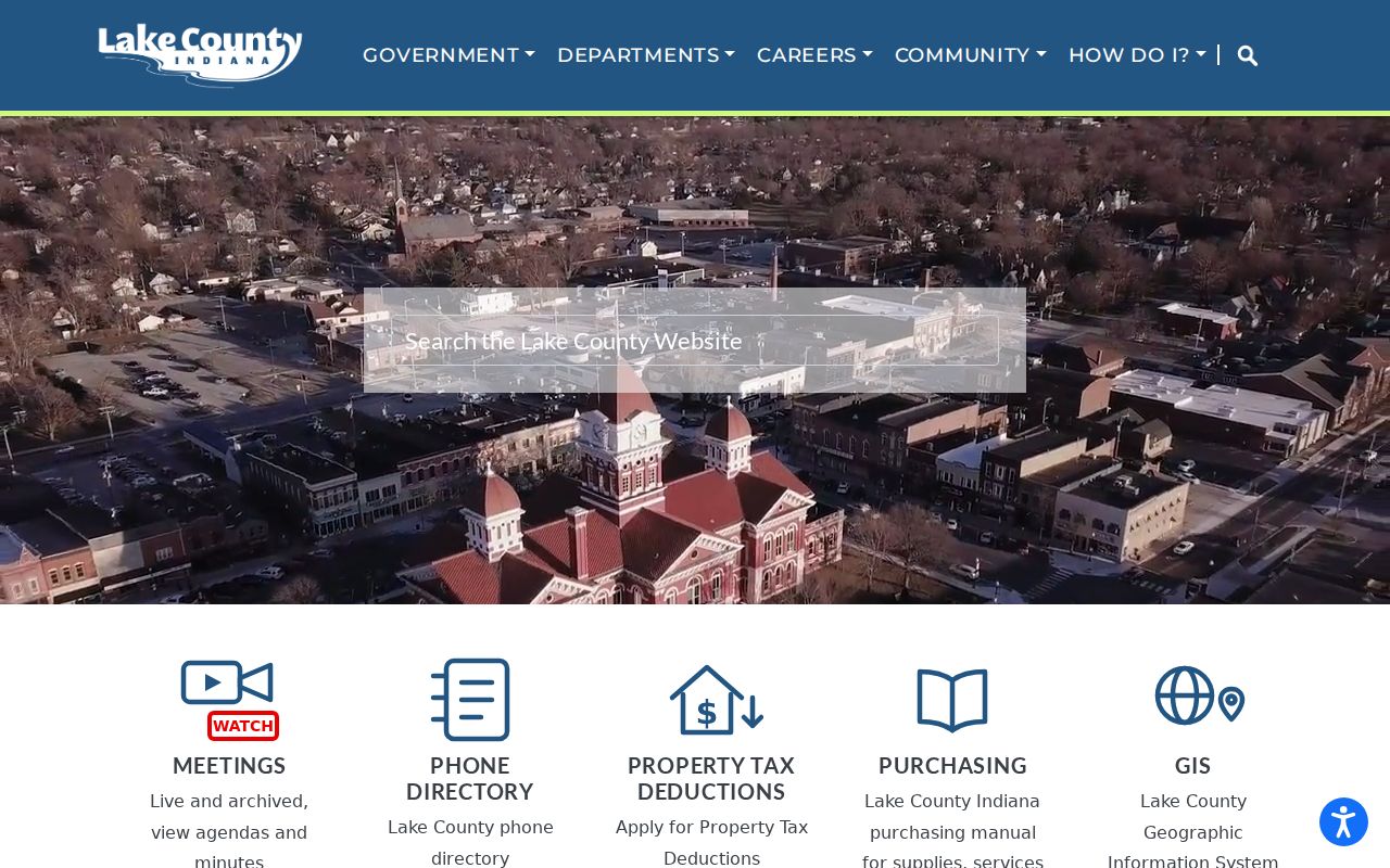 Lake County offices for the Merrillville residents directory